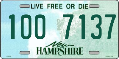 NH license plate 1007137