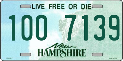 NH license plate 1007139