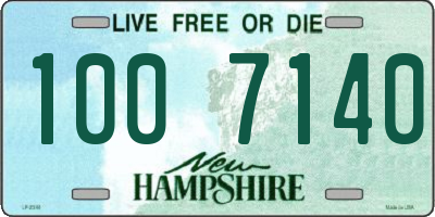 NH license plate 1007140