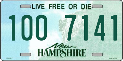 NH license plate 1007141