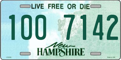 NH license plate 1007142