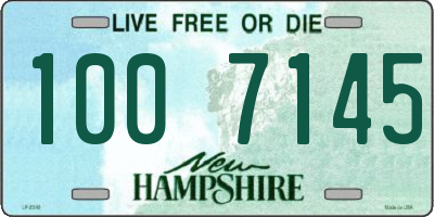 NH license plate 1007145