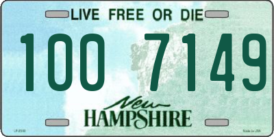 NH license plate 1007149