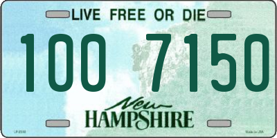 NH license plate 1007150