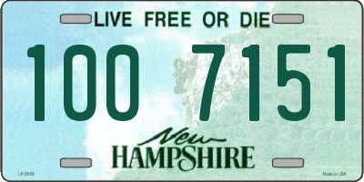 NH license plate 1007151