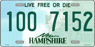 NH license plate 1007152