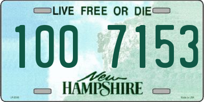 NH license plate 1007153