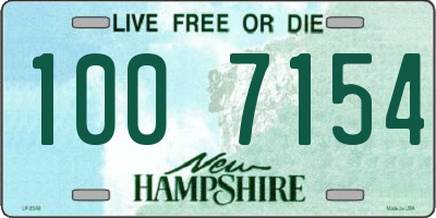 NH license plate 1007154