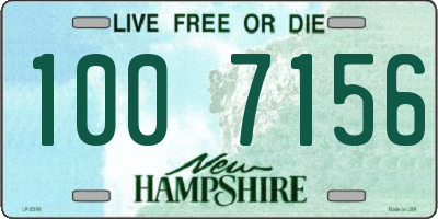 NH license plate 1007156