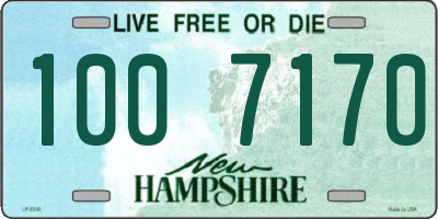 NH license plate 1007170