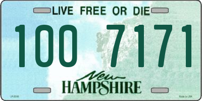 NH license plate 1007171