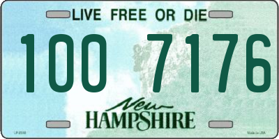 NH license plate 1007176