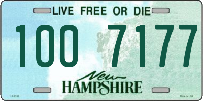 NH license plate 1007177