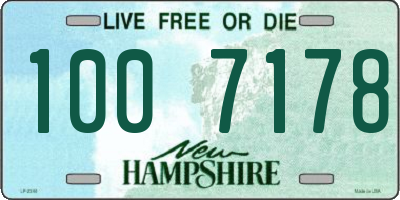 NH license plate 1007178