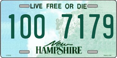 NH license plate 1007179