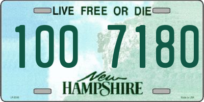 NH license plate 1007180