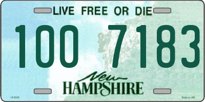 NH license plate 1007183