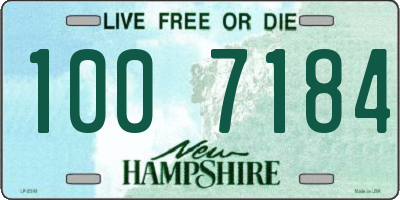 NH license plate 1007184