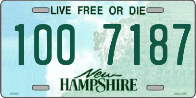 NH license plate 1007187