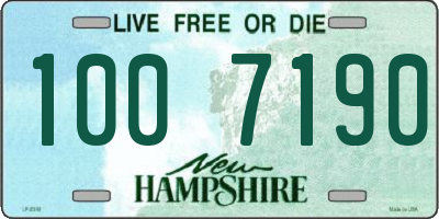 NH license plate 1007190