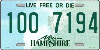 NH license plate 1007194