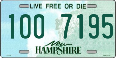 NH license plate 1007195