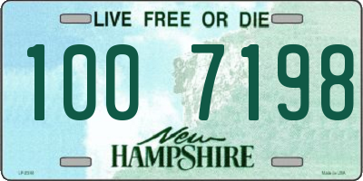 NH license plate 1007198