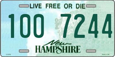 NH license plate 1007244