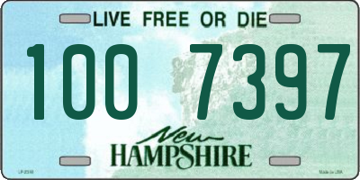 NH license plate 1007397