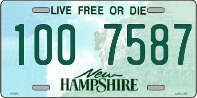 NH license plate 1007587