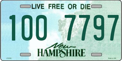 NH license plate 1007797