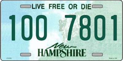 NH license plate 1007801