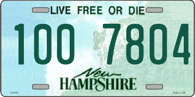 NH license plate 1007804