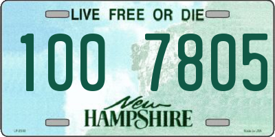 NH license plate 1007805