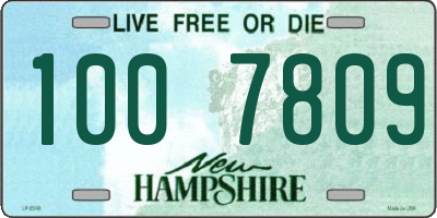 NH license plate 1007809