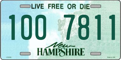 NH license plate 1007811