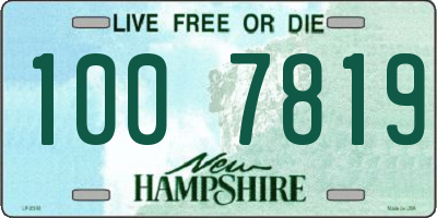 NH license plate 1007819