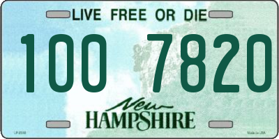 NH license plate 1007820