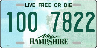 NH license plate 1007822