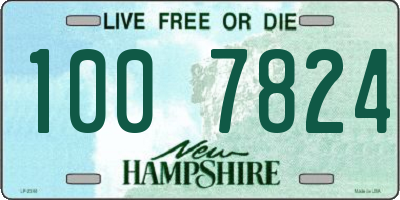 NH license plate 1007824