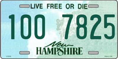 NH license plate 1007825