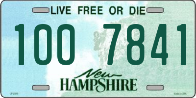 NH license plate 1007841