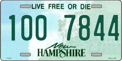 NH license plate 1007844