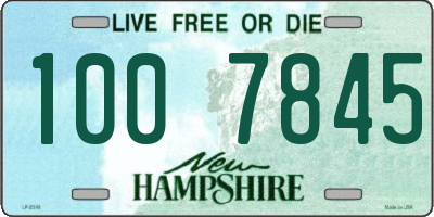 NH license plate 1007845