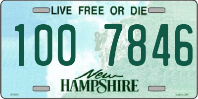 NH license plate 1007846