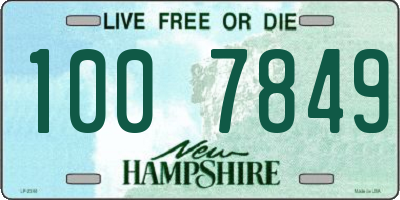 NH license plate 1007849