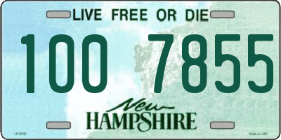 NH license plate 1007855