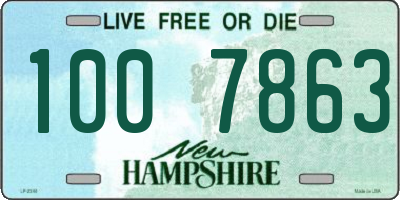 NH license plate 1007863