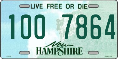 NH license plate 1007864