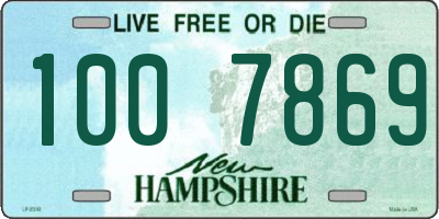 NH license plate 1007869